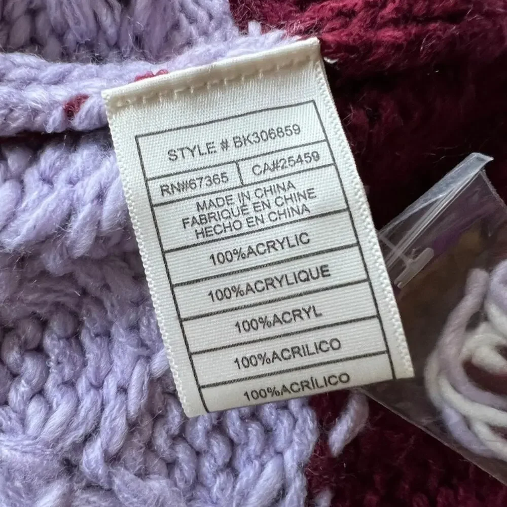 BB Dakota Striped Sweater with Hot Balloon Sleeves Size Medium - Picture 14 of 15